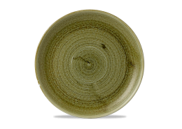 Plume Olive Coupe Plate
